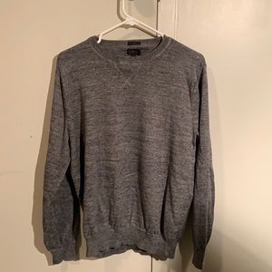 J. Crew Gray Crew Neck Sweater Slim Fit